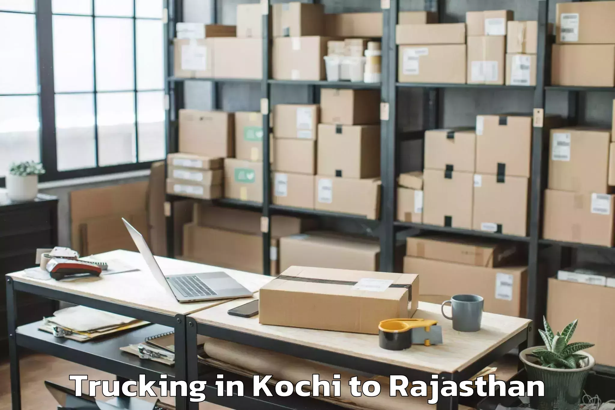 Top Kochi to Jaypur Trucking Available